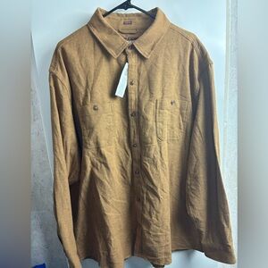 Alesbury coffee liqueur‎ /thrush button up cotton shirt sz XXL